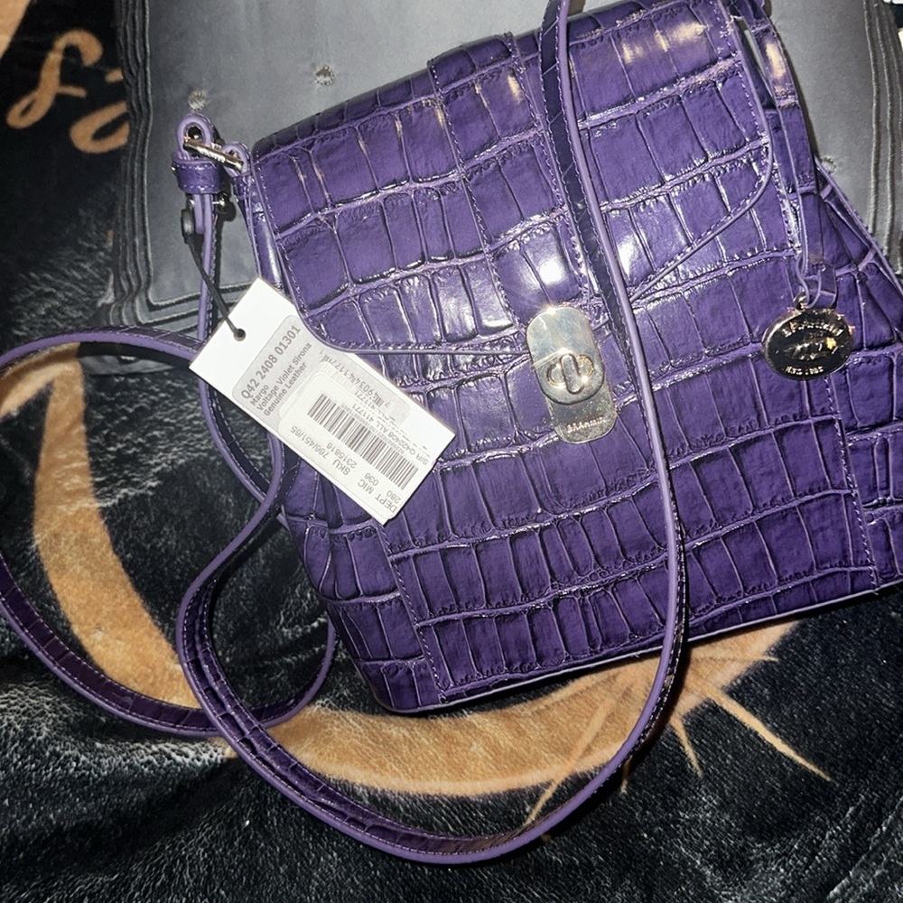 NWT BRAHMIN MARGO Color: Voltage Violet Sirona